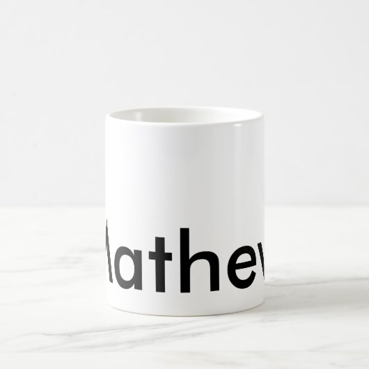 Mug monogramme de lettre initiale simple ajoutez votre (Centre)