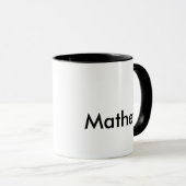 Mug monogramme de lettre initiale simple ajoutez votre (Devant droit)
