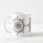 Mug Monogramme de Mandala coloré (Gauche)