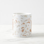 Mug Monogramme de marbre rose moderne Terrazzo (Centre)
