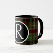 Mug Monogramme de moisissure de buffle (Devant droit)
