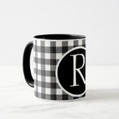 Mug Monogramme de moisissure de buffle (Devant gauche)