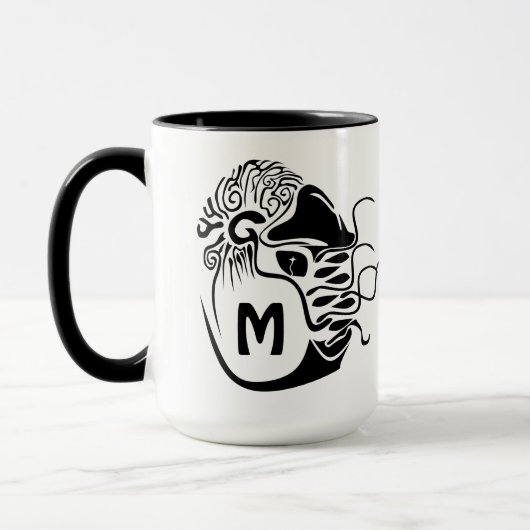 Mug Monogramme de Nautilus à Chambres Primitives (Gauche)