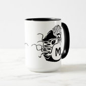 Mug Monogramme de Nautilus à Chambres Primitives (Devant droit)