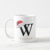 Mug Monogramme de Noël (Gauche)