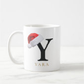 Mug Monogramme de Noël (Gauche)