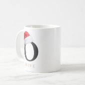 Mug Monogramme de Noël (Devant gauche)