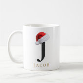 Mug Monogramme de Noël (Gauche)