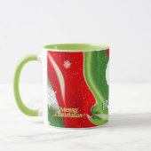 Mug MONOGRAMME DE Noël Abstrait (Gauche)