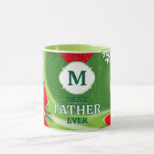 Mug MONOGRAMME DE Noël Abstrait (Centre)