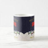 Mug Monogramme de Noël Angel Village Paix sur Terre (Centre)