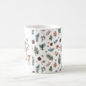 Mug Monogramme de Noël Festif de Fêtes (Centre)