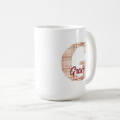 Mug monogramme de Noël personnalisé (Devant droit)