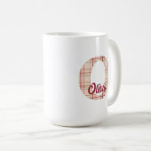 Mug monogramme de Noël personnalisé (Devant droit)