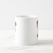 Mug Monogramme de Noël rustique festif Lettre F (Centre)