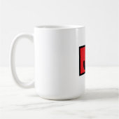Mug Monogramme de nom professionnel élégant moderne (Gauche)