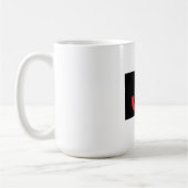 Mug Monogramme de nom professionnel élégant moderne (Gauche)