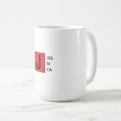 Mug Monogramme de nom professionnel élégant moderne (Devant droit)