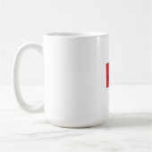 Mug Monogramme de nom professionnel élégant moderne (Gauche)