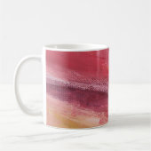 Mug monogramme de nom rouge classique (Gauche)