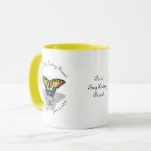 Mug Monogramme de papillon Swallowtail (Devant gauche)