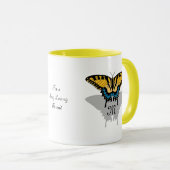 Mug Monogramme de papillon Swallowtail (Devant droit)
