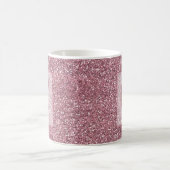 Mug Monogramme de Parties scintillant rose or Rose pou (Centre)