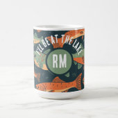 Mug Monogramme de pêche à la truite (Centre)