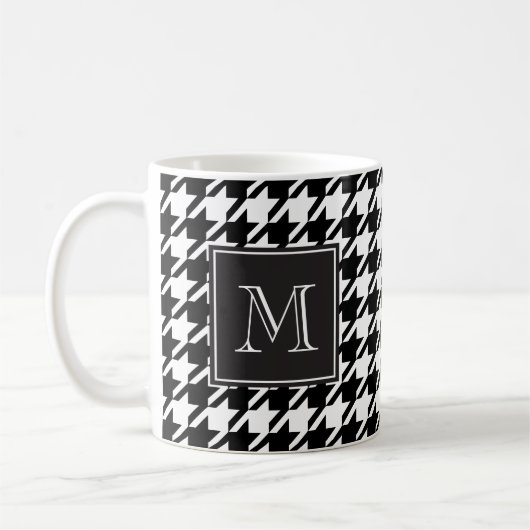 Mug Monogramme de pied de cheminée noir (Gauche)