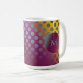Mug Monogramme de Pois de fruits Ombre Passion (Devant droit)