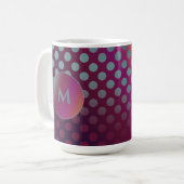 Mug Monogramme de Pois de fruits Ombre Passion (Devant gauche)