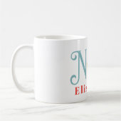 Mug Monogramme de professionnel de la santé infirmière (Gauche)