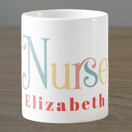 Mug Monogramme de professionnel de la santé infirmière