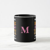 Mug MONogramme DE PROPRIÉTAIRE D'ENTREPRISE NOIRE FEMM (Centre)
