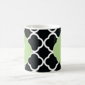 Mug Monogramme de Quatrefol noir vert (Centre)