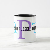 Mug Monogramme de race de Russell Terrier de pasteur (Centre)