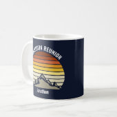 Mug Monogramme de réunion de famille Sunset Mountain p (Devant gauche)