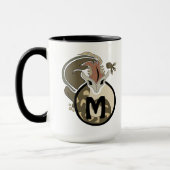 Mug Monogramme de salamandre en tête de marteau (Gauche)