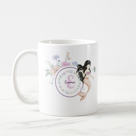 Mug Monogramme de sirènes lunaires (Gauche)