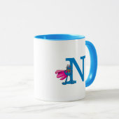 Mug Monogramme de superproduction N (Devant droit)