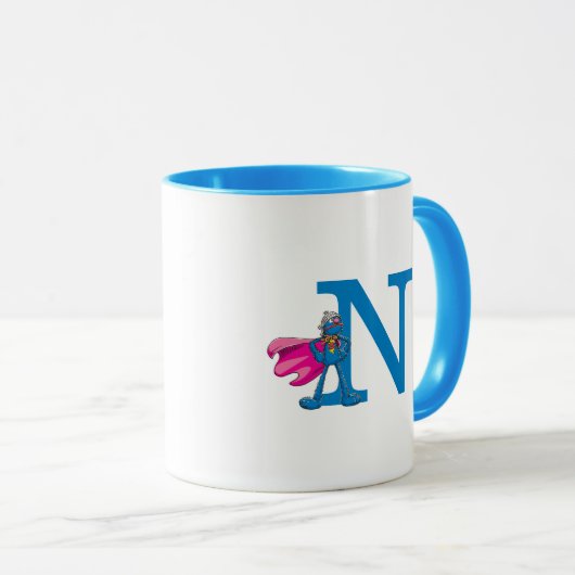 Mug Monogramme de superproduction N (Devant droit)