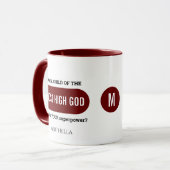 Mug Monogramme de superpuissance chrétienne personnali (Devant gauche)