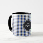 Mug monogramme de très bon goût chic de motif de (Devant gauche)