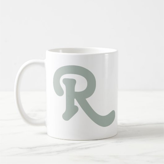 Mug Monogramme de typographie moderne (Gauche)