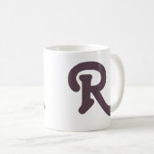 Mug Monogramme de typographie moderne (Devant droit)