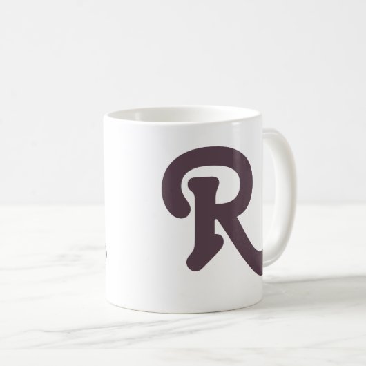 Mug Monogramme de typographie moderne (Devant droit)