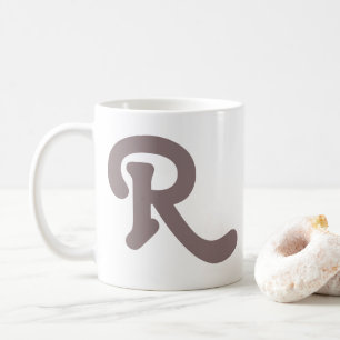 Mug Monogramme de typographie moderne