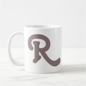 Mug Monogramme de typographie moderne (Gauche)
