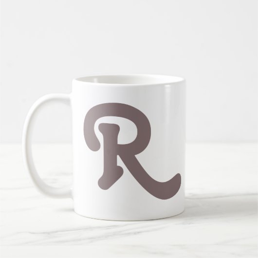 Mug Monogramme de typographie moderne (Gauche)