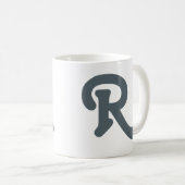 Mug Monogramme de typographie moderne (Devant droit)
